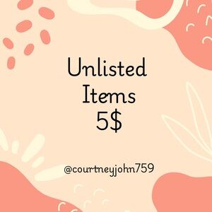 UNLISTED ITEMS FROM LIVE SHOW 5$